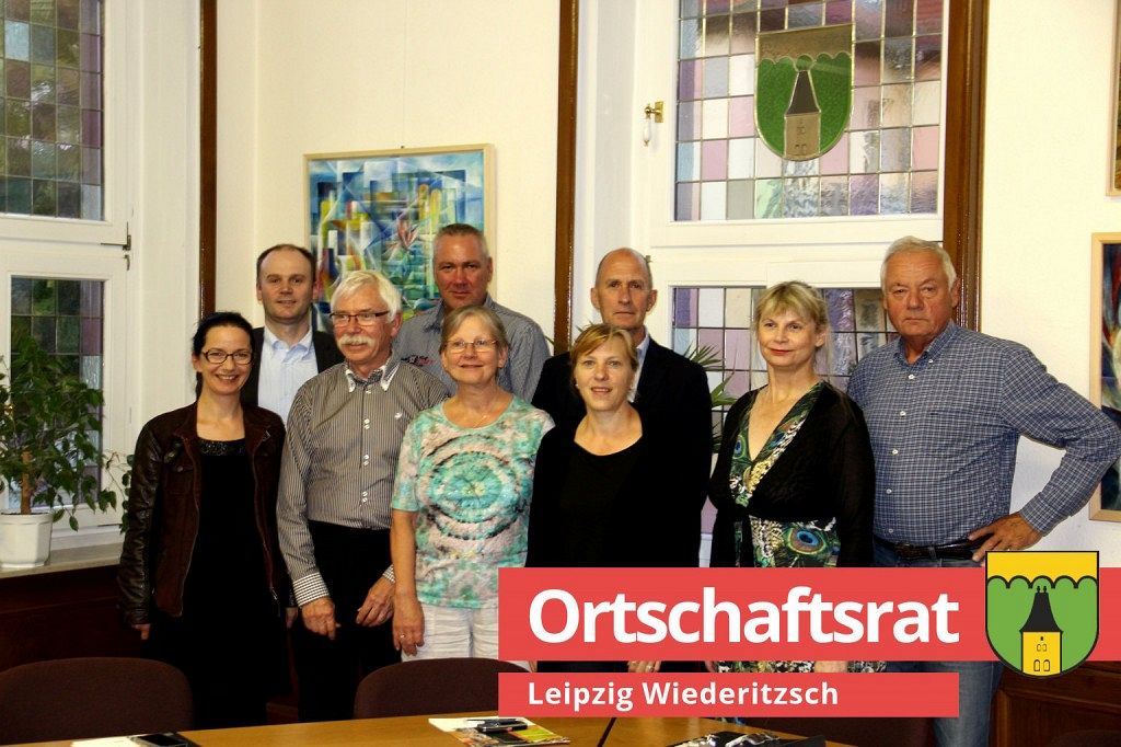 Der frisch konstituierte Ortschaftsrat Wiederitzsch