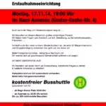 Flyer zur Informationsveranstaltung