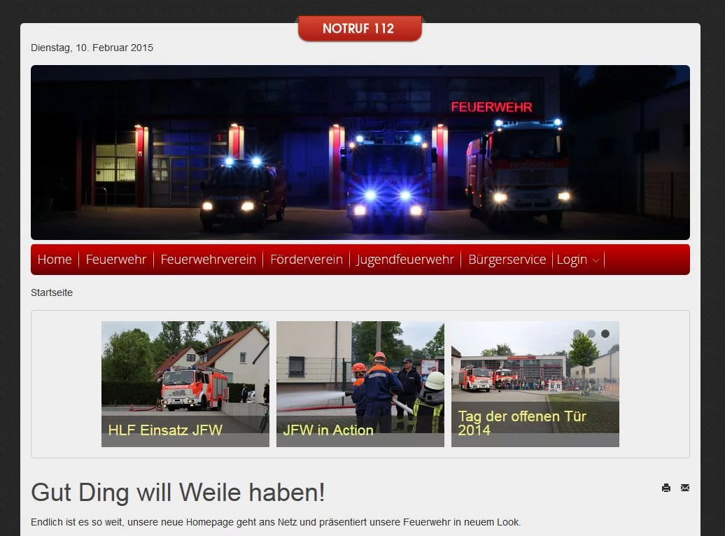 Homepage Freiwillige Feuerwehr Wiederitzsch
