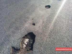 Schlaglöcher in Wiederitzsch