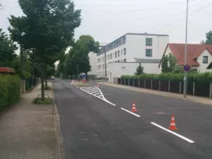 Wiederitzsch Fahrbahnmarkierungen