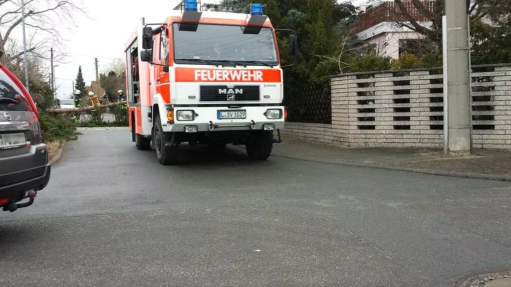 Feuerwehr Wiederitzsch bei der Arbeit