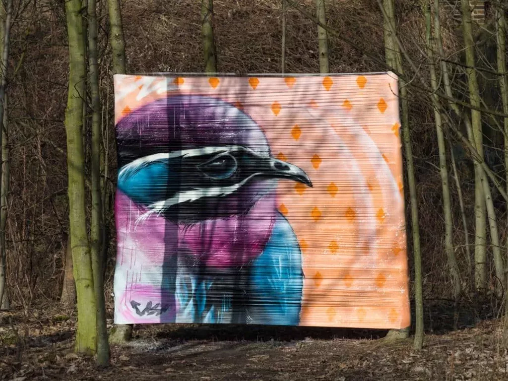 Vogelgraffiti in Wiederitzsch