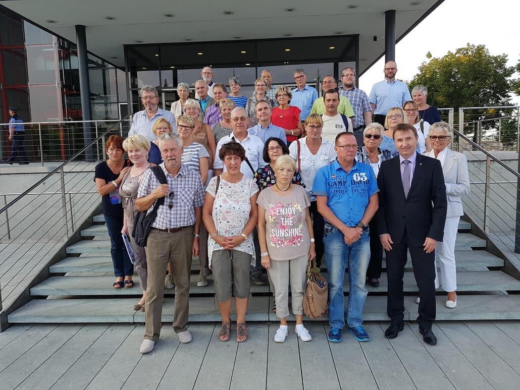 Gruppenfoto: Wiederitzscher besuchen den Sächsischen Landtag