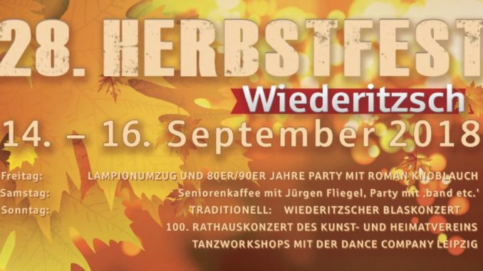 28. Wiederitzscher Herbstfest 28. Wiederitzscher Herbstfest