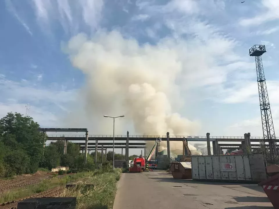 Großbrand im Norden von Leipzig