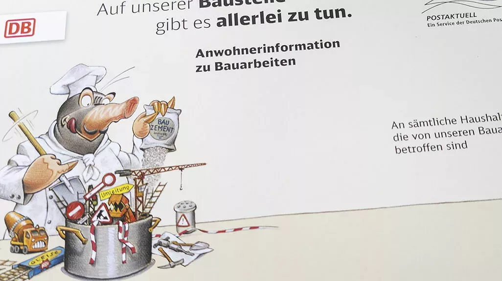 Bauarbeiten entlang der Bahnlinie in Wiederitzsch