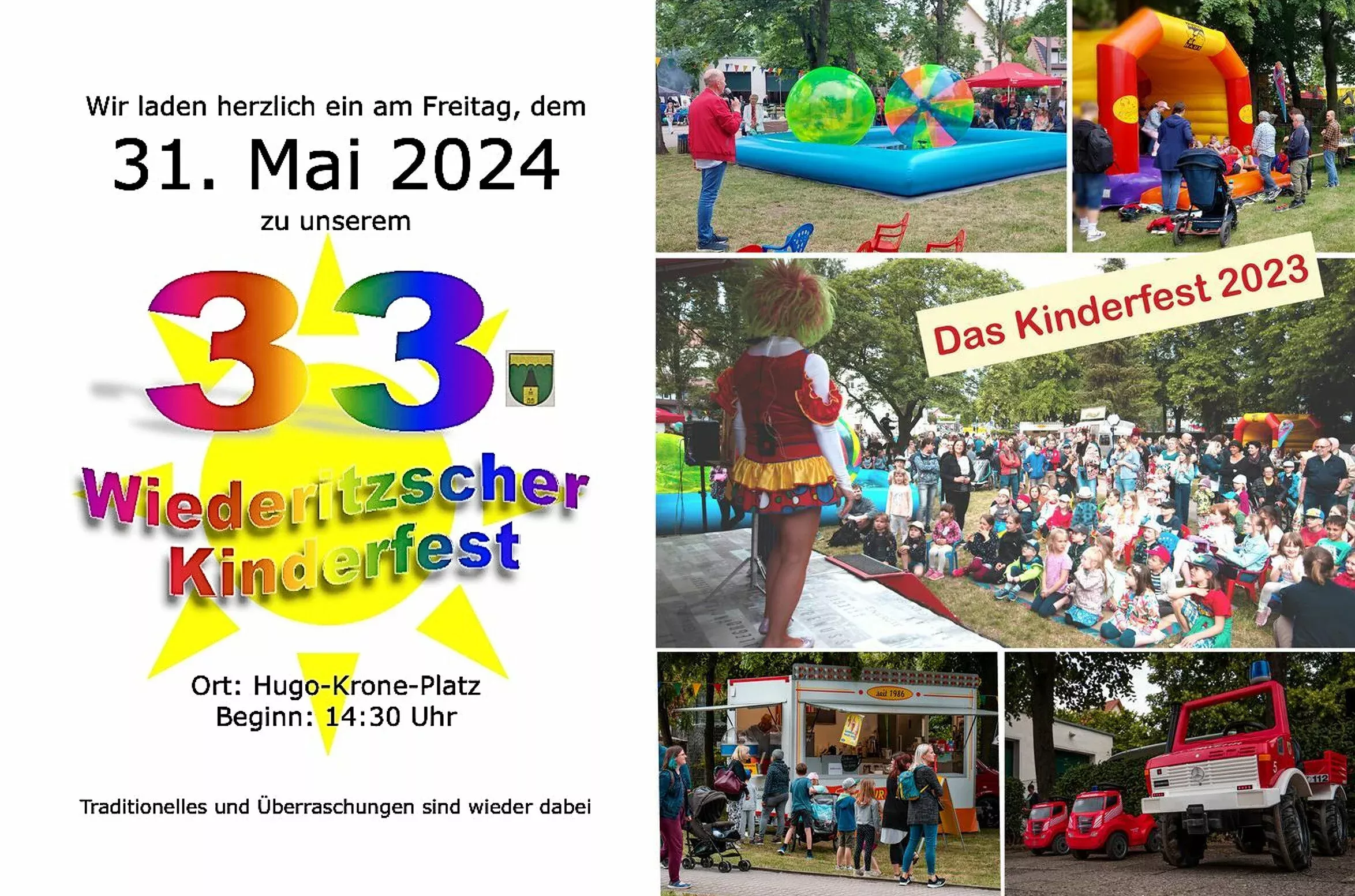 33. Kinderfest am 31. Mai 2024